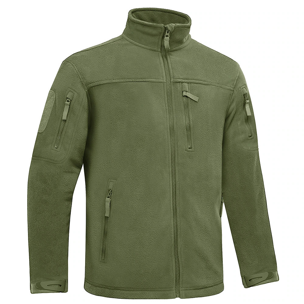 LASEN Mens Winter Full Zip Tactical Fleece Jacket 
