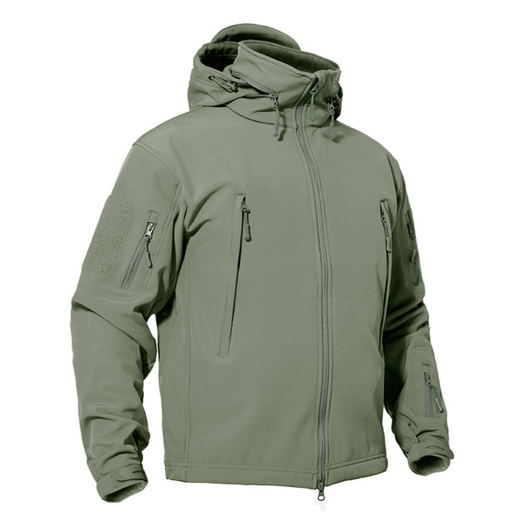 LASEN Mens Waterproof Softshell Hiking Combat Fleece Jacket TJ-119