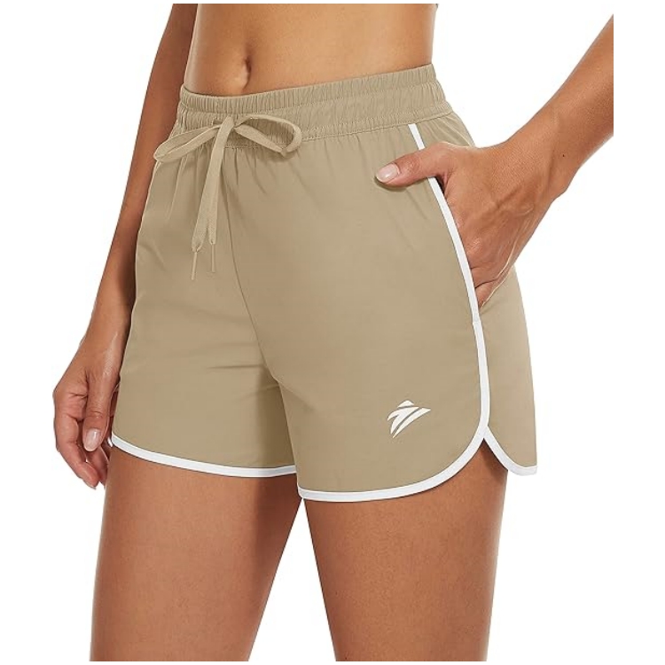 LASEN Women Shorts Quick Dry for Summer Sports AJ-PT751