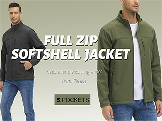 Men’s Soft Shell Jacket – Waterproof, Breathable & Custom-Ready